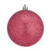 Conjunto de bolas de Natal Cor de Rosa Plástico Ø 8 cm (24 Unidades)