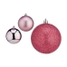 Conjunto de bolas de Natal Cor de Rosa Plástico Ø 8 cm (24 Unidades)