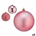 Set kerstballen Roze Plastic 12 x 13 x 12 cm (6 Stuks)