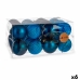 Conjunto de bolas de Natal Azul Plástico Ø 8 cm (6 Unidades)