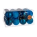 Conjunto de bolas de Natal Azul Plástico Ø 8 cm (6 Unidades)