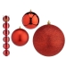 Conjunto de bolas de Natal Vermelho Plástico Ø 12 cm (6 Unidades)