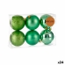 Set di palline di Natale Verde Plastica Ø 8 cm (24 Unità)