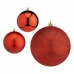 Lot de boules de Noël Rouge Plastique Ø 12 cm (6 Unités)