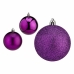 Lot de boules de Noël Violet Plastique 7 x 8 x 7 cm (12 Unités)