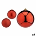 Lot de boules de Noël Rouge Plastique 15 x 16 x 15 cm (4 Unités)