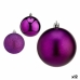 Set de Bolas de Navidad Morado Plástico 8 x 8 x 47 cm (12 Unidades)