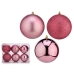 Set di palline di Natale Rosa PVC Ø 12 cm (6 Unità)