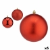 Lot de boules de Noël Rouge Plastique 12 x 13 x 12 cm (6 Unités)