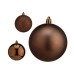 Set kerstballen Bruin Plastic Ø 8 cm 8 x 8 x 47 cm (24 Stuks)