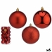 Lot de boules de Noël Rouge Plastique Ø 8 cm (6 Unités)