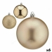 Conjunto de bolas de Natal champagne Plástico Ø 8 cm (6 Unidades)