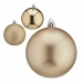 Conjunto de bolas de Natal champagne Plástico Ø 8 cm (6 Unidades)