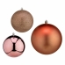 Set of Christmas balls Copper Plastic 12 x 13 x 12 cm (6 Units)