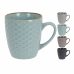 Piece Coffee Cup Set Excellent Houseware Geometric 200 ml Stoneware 4 Pieces