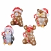 Decoratief tuinfiguur 491338 dieren Kerstmis 17,8 x 17,2 x 23,5 cm