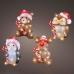 Decoratief tuinfiguur 491338 dieren Kerstmis 17,8 x 17,2 x 23,5 cm