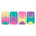 Set de Goma de Borrar y Sacapuntas Milan Compact Sunset Multicolor (16 Unidades)