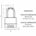 Kombinationsschloss Master Lock M178EURD Stahl Zink Schwarz