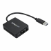 Media Converter Monomodale Startech US1GA30SXSC Nero