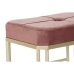 Banquette DKD Home Decor   Rose Métal Velours (120 x 40 x 46 cm)