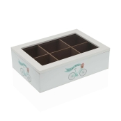 Caja para Infusiones Versa Gardee Madera 17 x 7 x 24 cm