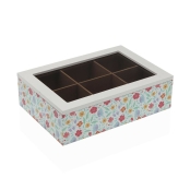 Caja para Infusiones Versa New Lines Madera (17 x 7 x 24 cm)