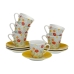 Set Hrnků na Kávu Versa Flandes 6 kusů Porcelán