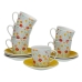 Conjunto de Chávenas de Café Versa Flandes 6 Unidades Porcelana