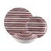 Conjunto de Louça Versa Venecia 18 Peças Castanho Porcelana