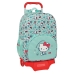 Schoolrugzak met Wielen Hello Kitty Sea lovers Turkoois 33 x 42 x 14 cm