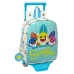 Trolley per la Scuola Baby Shark Surfing Azzurro Bianco 22 x 27 x 10 cm