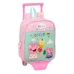 Mochila Escolar com Rodas Peppa Pig Ice cream Verde Cor de Rosa 22 x 27 x 10 cm