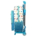 Schoolrugzak met Wielen Baby Shark Surfing Blauw Wit 26 x 34 x 11 cm