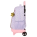 Mochila Escolar com Rodas Wish Lilás 33 X 45 X 22 cm