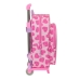 Mochila Escolar com Rodas Barbie Love Cor de Rosa 26 x 34 x 11 cm