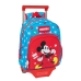 Ratastega koolikott Mickey Mouse Clubhouse Fantastic Sinine Punane 28 x 34 x 10 cm