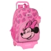 Cartable à roulettes Minnie Mouse Loving Rose 33 x 42 x 14 cm