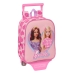 Ratastega koolikott Barbie Love Roosa 22 x 27 x 10 cm