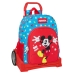 Ratastega koolikott Mickey Mouse Clubhouse Fantastic Sinine Punane 33 x 42 x 14 cm