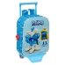 Trolley per la Scuola Los Pitufos Azzurro Blu cielo 22 x 27 x 10 cm