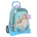 Mochila Escolar com Rodas Frozen Hello spring Azul 33 x 42 x 14 cm