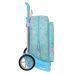 Mochila Escolar com Rodas Frozen Hello spring Azul 33 x 42 x 14 cm