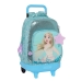 Mochila Escolar com Rodas Frozen Hello spring Azul 33 X 45 X 22 cm