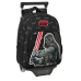 Mochila Escolar com Rodas Star Wars The fighter Preto 27 x 33 x 10 cm