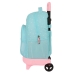 Trolley per la Scuola Moos Butterflies Azzurro 33 X 45 X 22 cm