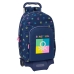 Mochila Escolar com Rodas Benetton Cool Azul Marinho 30 x 46 x 14 cm