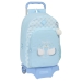 Mochila Escolar com Rodas Glow Lab Cisnes Azul 30 x 46 x 14 cm