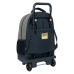 Trolley per la Scuola Kappa Dark navy Grigio Blu Marino 33 X 45 X 22 cm