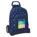 Mochila Escolar com Rodas Benetton Cool Azul Marinho 30 x 46 x 14 cm